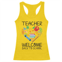 Teacher Welcome Back To School Racerback Tank Top Cute Classroom Gift - Wonder Print Shop