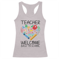 Teacher Welcome Back To School Racerback Tank Top Cute Classroom Gift - Wonder Print Shop