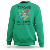 Teacher Welcome Back To School Sweatshirt Cute Classroom Gift - Wonder Print Shop