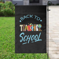 Back To School Teacher Life Funny Educator Gift Garden Flag - Wonder Print Shop
