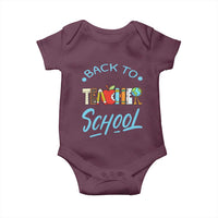 Back To School Teacher Life Funny Educator Gift Baby Onesie - Wonder Print Shop
