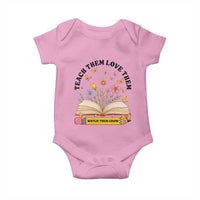 Teach Them Love Them Watch Them Grow Baby Onesie Inspirational Teacher Gift - Wonder Print Shop