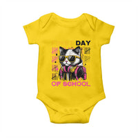 Funny Cat First Day Of School Baby Onesie Back To School Gift For Kids - Wonder Print Shop