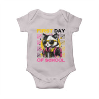 Funny Cat First Day Of School Baby Onesie Back To School Gift For Kids - Wonder Print Shop