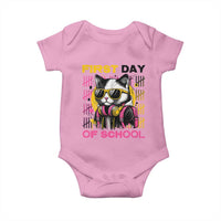 Funny Cat First Day Of School Baby Onesie Back To School Gift For Kids - Wonder Print Shop