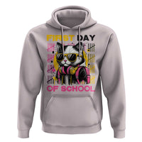 Funny Cat First Day Of School Hoodie Back To School Gift For Kids - Wonder Print Shop