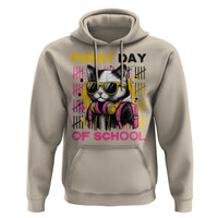 Funny Cat First Day Of School Hoodie Back To School Gift For Kids - Wonder Print Shop