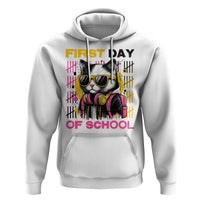 Funny Cat First Day Of School Hoodie Back To School Gift For Kids - Wonder Print Shop