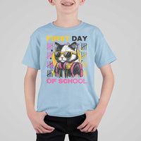 Funny Cat First Day Of School T Shirt For Kid Back To School Gift For Kids - Wonder Print Shop
