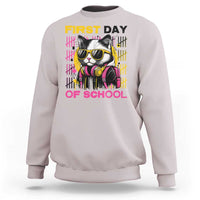 Funny Cat First Day Of School Sweatshirt Back To School Gift For Kids - Wonder Print Shop