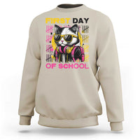 Funny Cat First Day Of School Sweatshirt Back To School Gift For Kids - Wonder Print Shop