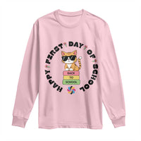 Cat Happy First Day Of School Long Sleeve Shirt Back To School Gift For Kids - Wonder Print Shop