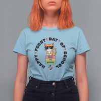 Cat Happy First Day Of School T Shirt For Women Back To School Gift For Kids - Wonder Print Shop