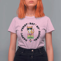 Cat Happy First Day Of School T Shirt For Women Back To School Gift For Kids - Wonder Print Shop