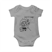 Back To school Baby Onesie Funny Teacher Teaching Cat Lover Gift - Wonder Print Shop