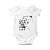 Back To school Baby Onesie Funny Teacher Teaching Cat Lover Gift - Wonder Print Shop