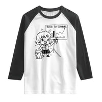 Back To school Raglan Shirt Funny Teacher Teaching Cat Lover Gift - Wonder Print Shop
