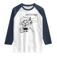 Back To school Raglan Shirt Funny Teacher Teaching Cat Lover Gift - Wonder Print Shop