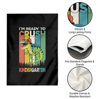 Funny Dinosaur Im Ready To Crush Kindergarten Gift Garden Flag - Wonder Print Shop