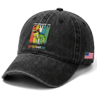 Funny Dinosaur Im Ready To Crush Kindergarten Gift Washed Cotton Baseball Cap