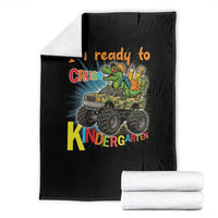 Im Ready To Crush Kindergarten Throw Blanket Dinosaur Driving Truck Gift - Wonder Print Shop