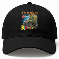 Im Ready To Crush Kindergarten Baseball Cap Dinosaur Driving Truck Gift