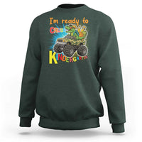 Im Ready To Crush Kindergarten Sweatshirt Dinosaur Driving Truck Gift - Wonder Print Shop