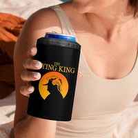 Funny The Lying King Long Nose Silhouette 4 in 1 Can Cooler Tumbler Vintage Political Satire Statement Gift