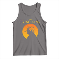 Funny The Lying King Long Nose Silhouette Tank Top Vintage Political Satire Statement Gift