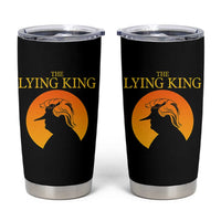 Funny The Lying King Long Nose Silhouette Tumbler Cup Vintage Political Satire Statement Gift