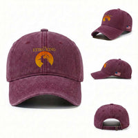 Funny The Lying King Long Nose Silhouette Washed Cotton Baseball Cap Vintage Political Satire Statement Gift