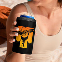 The Lying King Political Satire 4 in 1 Can Cooler Tumbler Funny Bold Sarcastic Statement Gift