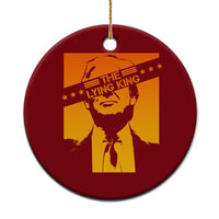 The Lying King Political Satire Ceramic Ornament Funny Bold Sarcastic Statement Gift