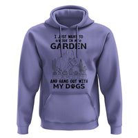 I Just Want To Garden And Hangout With My Dog Hoodie Gardener Gift - Wonder Print Shop