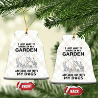 I Just Want To Garden And Hangout With My Dog Ceramic Ornament Gardener Gift - Wonder Print Shop