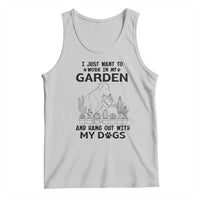 I Just Want To Garden And Hangout With My Dog Tank Top Gardener Gift - Wonder Print Shop
