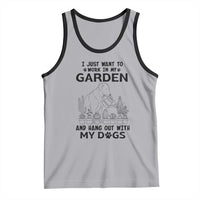 I Just Want To Garden And Hangout With My Dog Tank Top Gardener Gift - Wonder Print Shop
