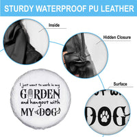 Gardener Dog Lover Gift Spare Tire Cover I Just Want To Garden And Hangout With My Dog - Wonder Print Shop