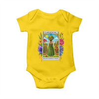 Funny Gardening Because Murder Is Wrong Baby Onesie Garden Girl Floral Tarot Graphic - Wonder Print Shop