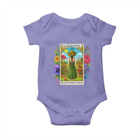 Funny Gardening Because Murder Is Wrong Baby Onesie Garden Girl Floral Tarot Graphic - Wonder Print Shop