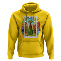 Funny Gardening Because Murder Is Wrong Hoodie Garden Girl Floral Tarot Graphic - Wonder Print Shop
