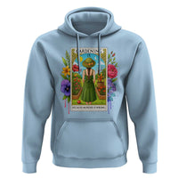 Funny Gardening Because Murder Is Wrong Hoodie Garden Girl Floral Tarot Graphic - Wonder Print Shop