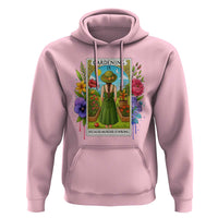Funny Gardening Because Murder Is Wrong Hoodie Garden Girl Floral Tarot Graphic - Wonder Print Shop