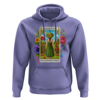 Funny Gardening Because Murder Is Wrong Hoodie Garden Girl Floral Tarot Graphic - Wonder Print Shop