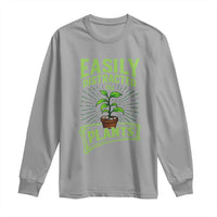 Easily Distracted By Plants Long Sleeve Shirt Funny Gardening Lover Gift - Wonder Print Shop