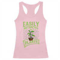 Easily Distracted By Plants Racerback Tank Top Funny Gardening Lover Gift - Wonder Print Shop