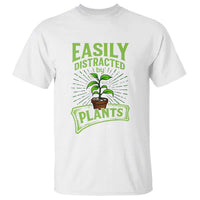 Easily Distracted By Plants T Shirt Funny Gardening Lover Gift - Wonder Print Shop