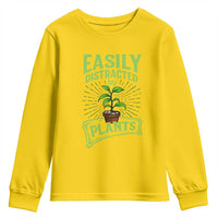 Easily Distracted By Plants Youth Sweatshirt Funny Gardening Lover Gift - Wonder Print Shop