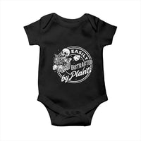 Easily Distracted By Plants Skeleton Baby Onesie Funny Gardener Plant Lover - Wonder Print Shop