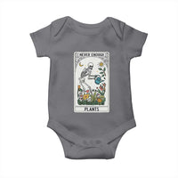 Funny Never Enough Plants Gardening Skeleton Baby Onesie Plant Lover Gift Tarot Card Graphic - Wonder Print Shop